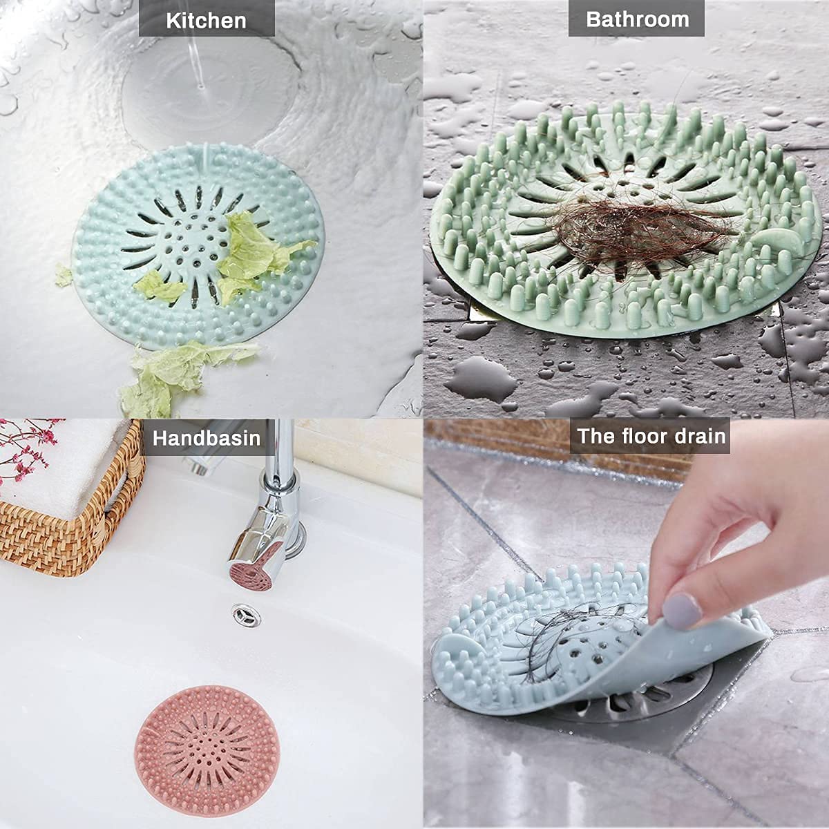 Silicone Drain Protector – Stops Hair, Food, & Blockages - Zoodo