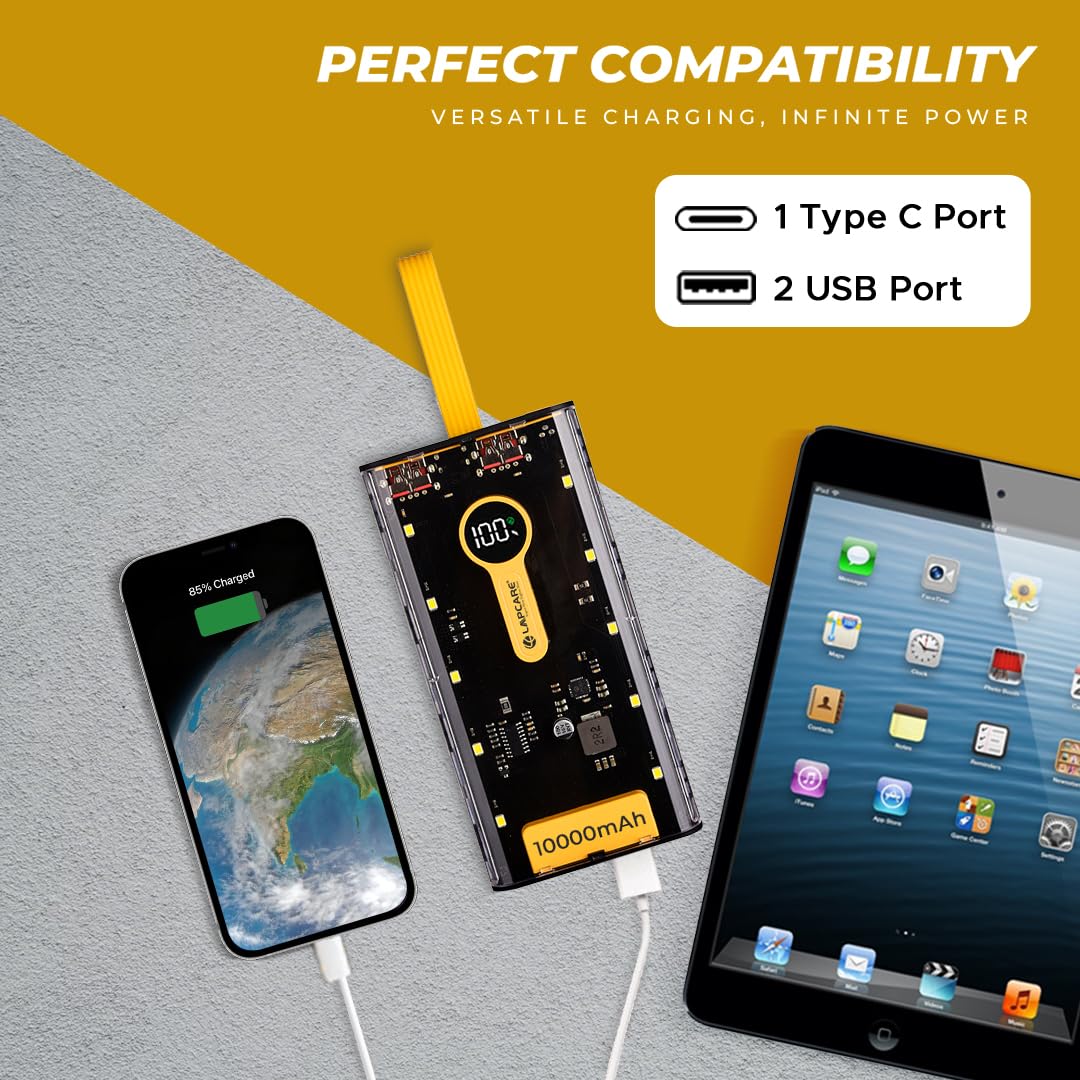 Portable Power Bank – 10,000mAh Fast Charge with LED Display - Zoodo