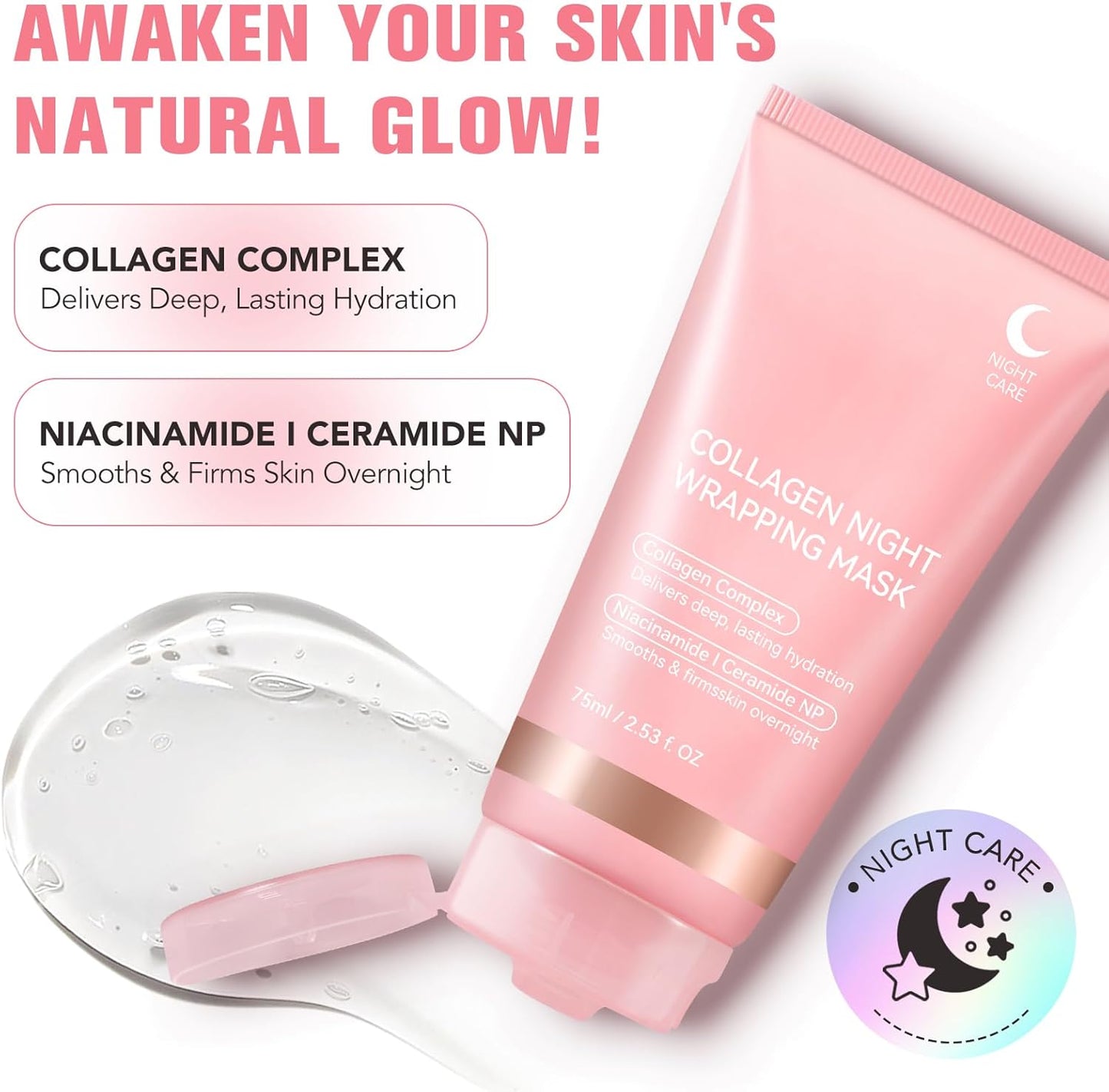 Collagen Night Wrapping Peel Off Mask (Buy 1 Get 1) - Zoodo