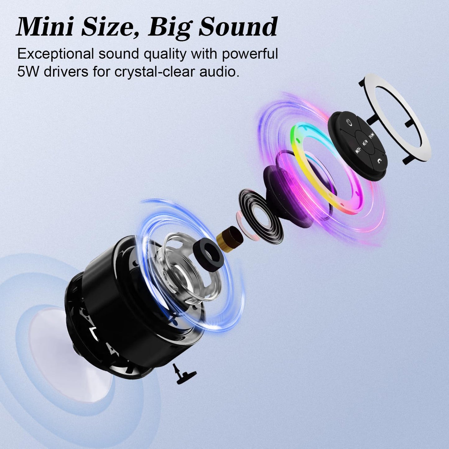 Bluetooth Waterproof Speaker – Deep Bass & 360° Sound - Zoodo