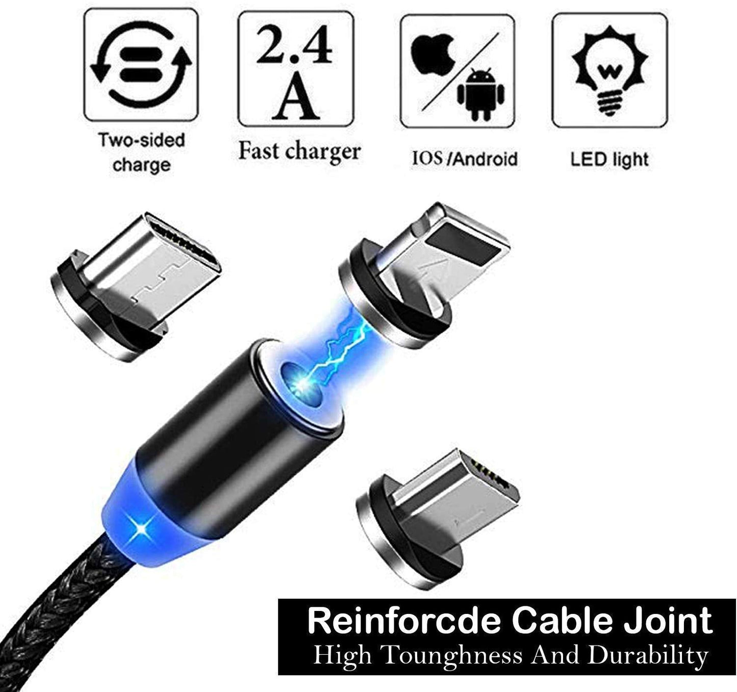 Magnetic 3 - in - 1 Charging Cable - Zoodo