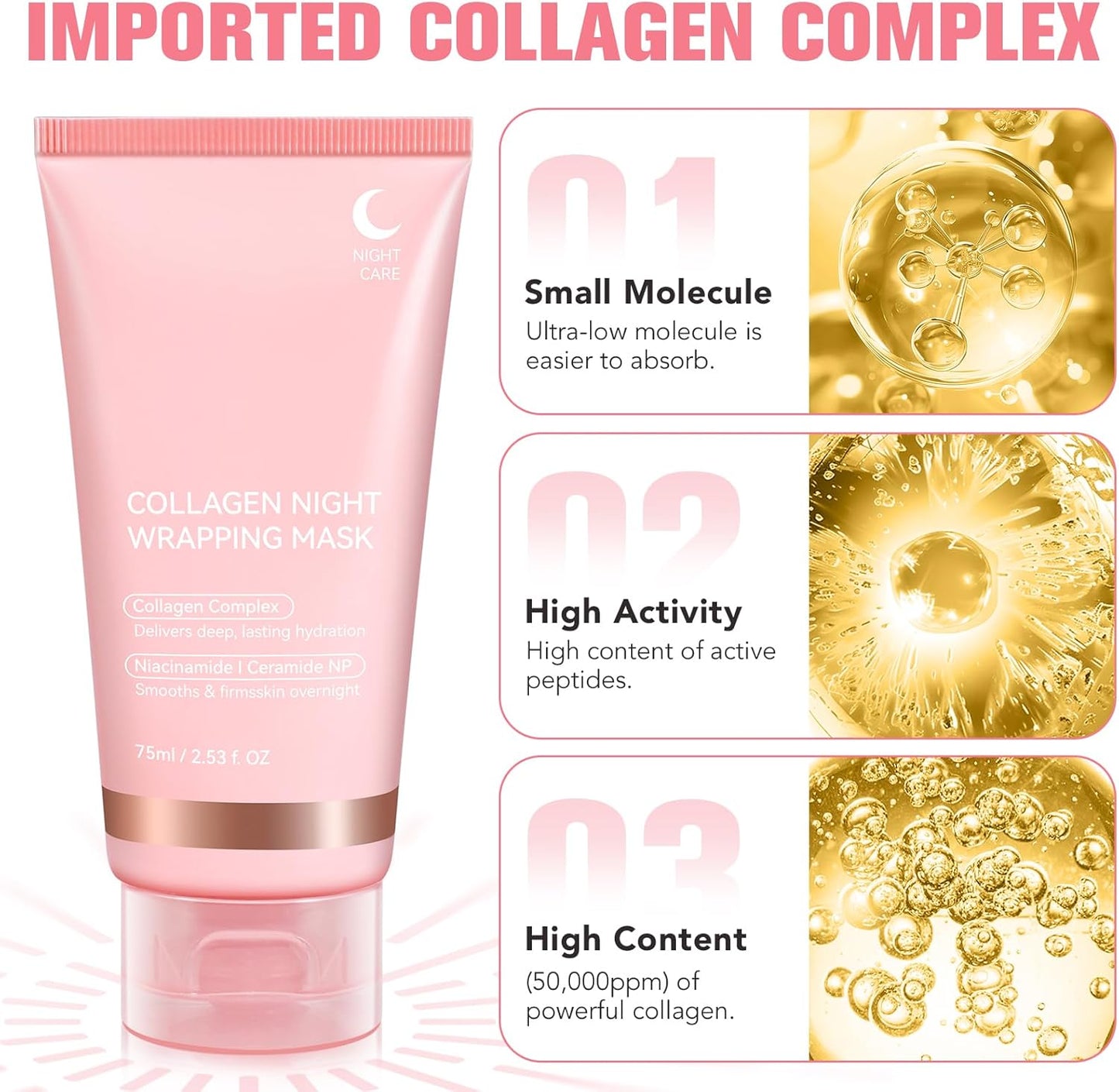 Collagen Night Wrapping Peel Off Mask (Buy 1 Get 1) - Zoodo