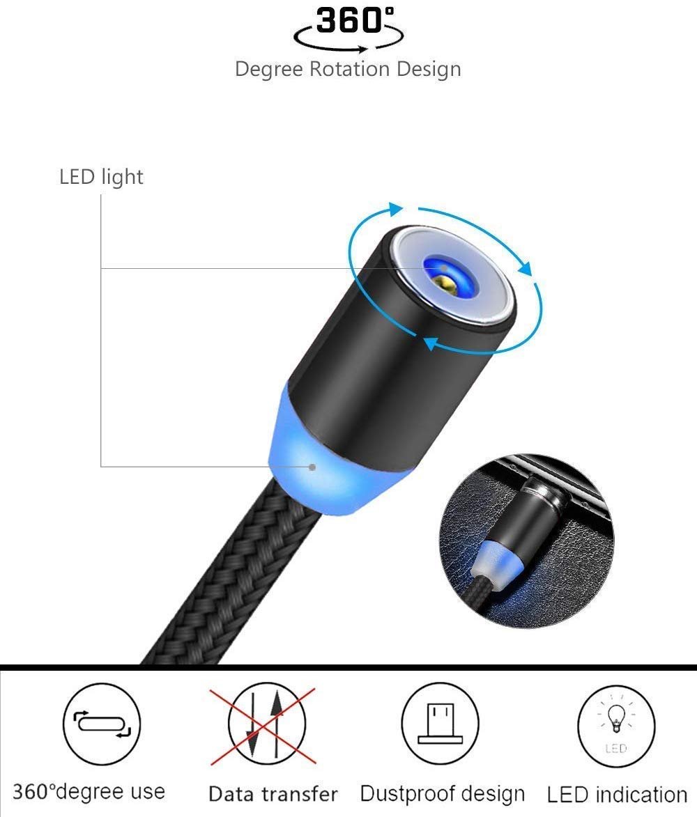 Magnetic 3 - in - 1 Charging Cable - Zoodo