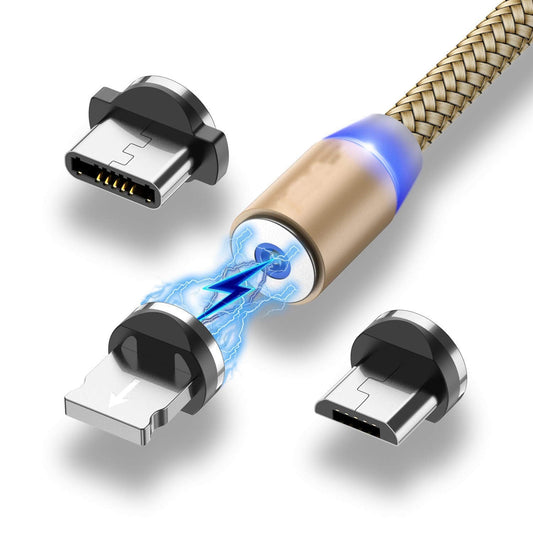 Magnetic 3 - in - 1 Charging Cable - Zoodo