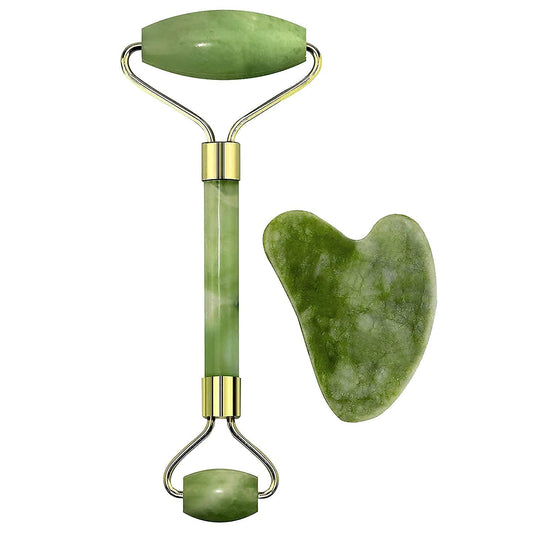 Jade Roller & Gua Sha Beauty Set - Zoodo