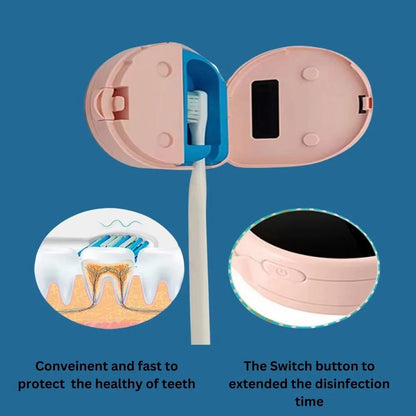 UV Toothbrush Sanitizer – Wall - Mountable & Rechargeable - Zoodo
