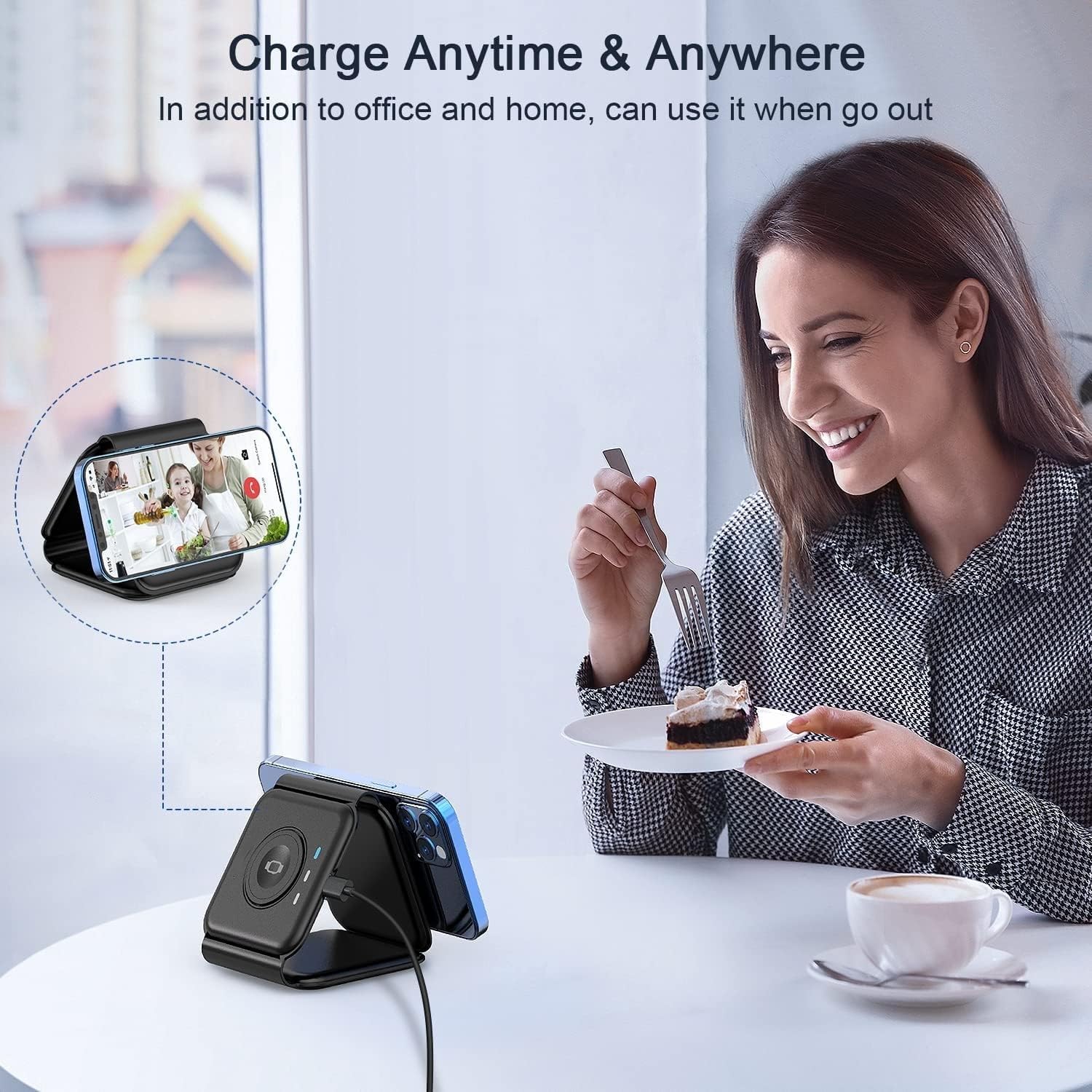 3 - in - 1 Wireless Magnetic Foldable Charging Pad – Fast Qi Charging for All Your Devices - Zoodo