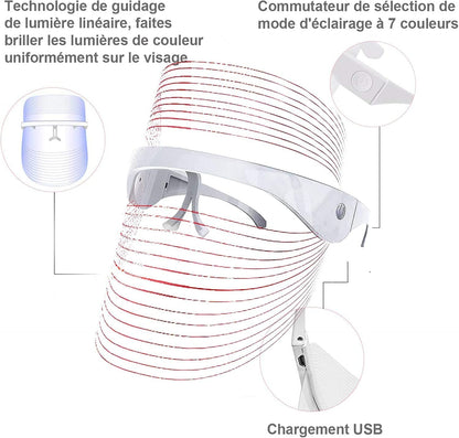3 Color LED Light Therapy Mask - Zoodo