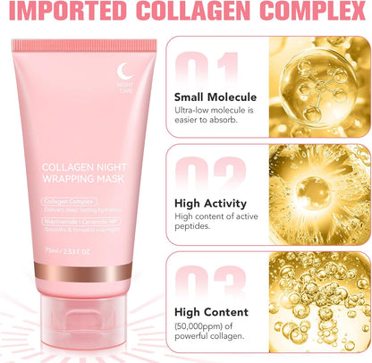 Collagen Night Wrapping Peel Off Mask (Buy 1 Get 1) - Zoodo