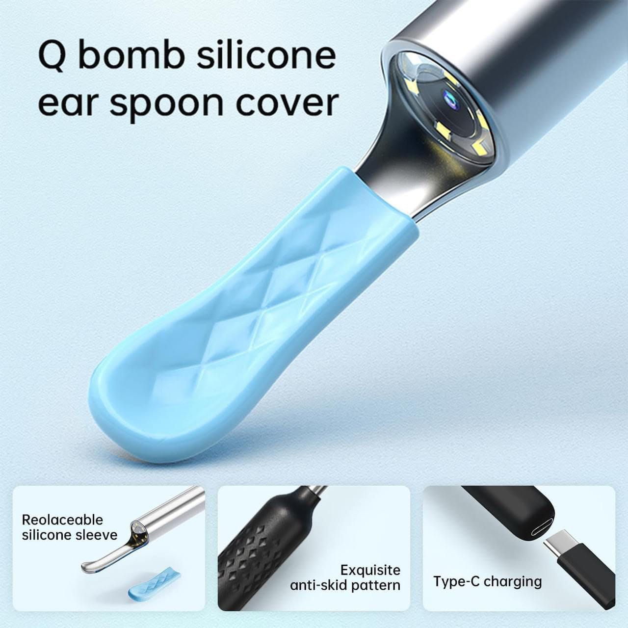 360° Smart Earwax Cleaner with Camera – WiFi Visual Otoscope Tool - Zoodo