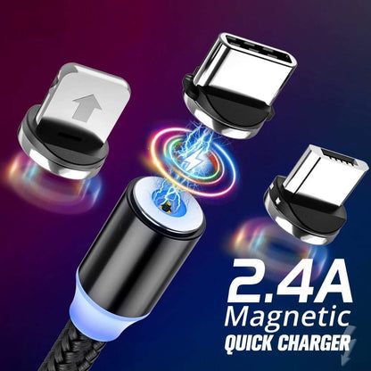 Magnetic 3 - in - 1 Charging Cable - Zoodo