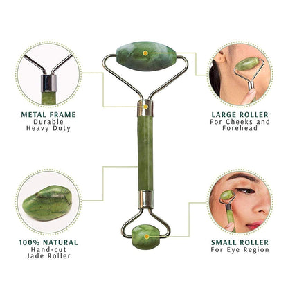 Jade Roller & Gua Sha Beauty Set - Zoodo